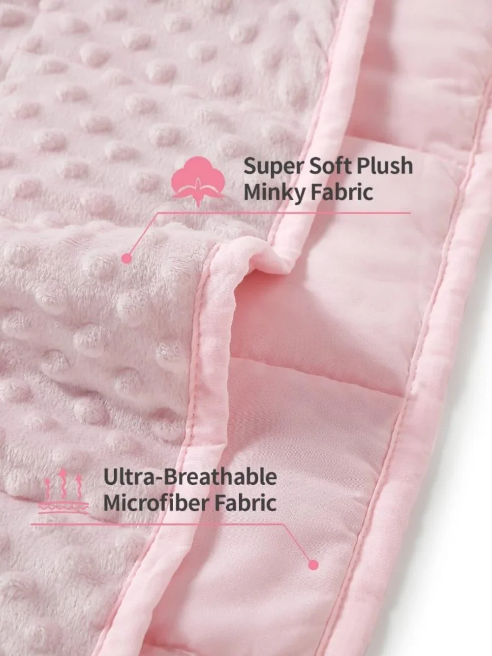 15 lbs Queen Size Weighted Blanket for Adults - Cozy, Soft, and Therapeutic
